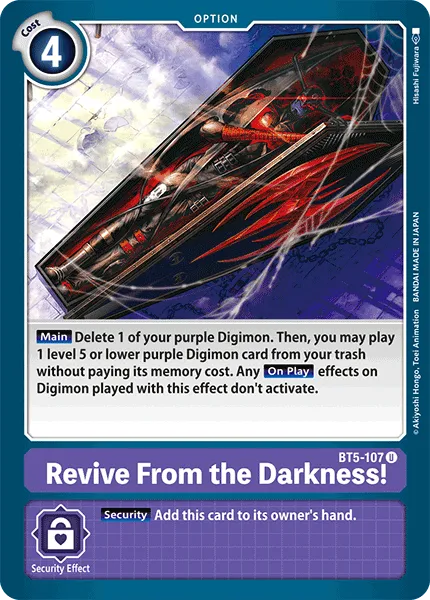 Revive From the Darkness! (BT5-107) card