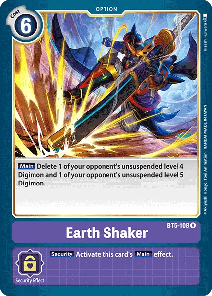 Earth Shaker (BT5-108) card