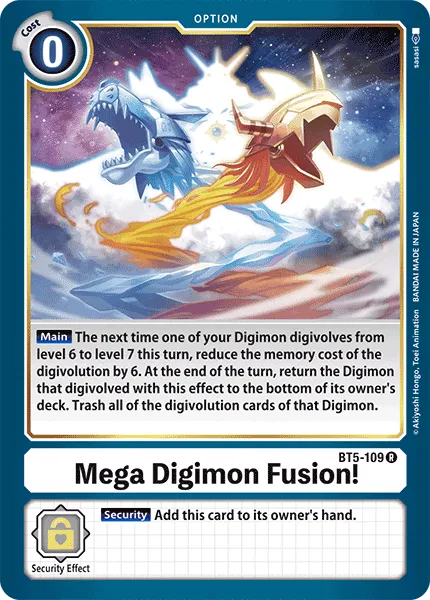 Mega Digimon Fusion! (BT5-109) card