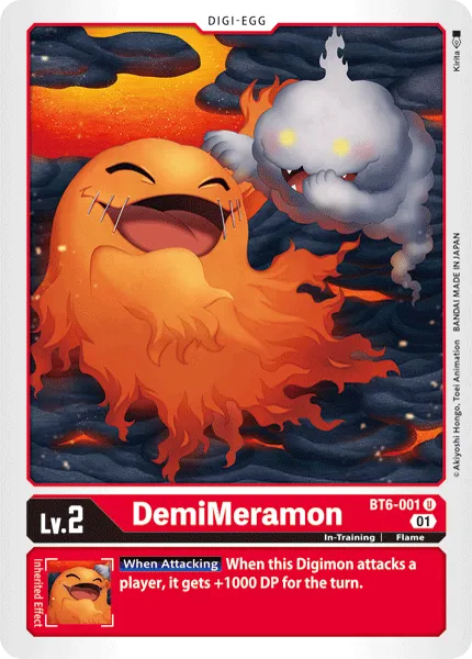 DemiMeramon (BT6-001) card