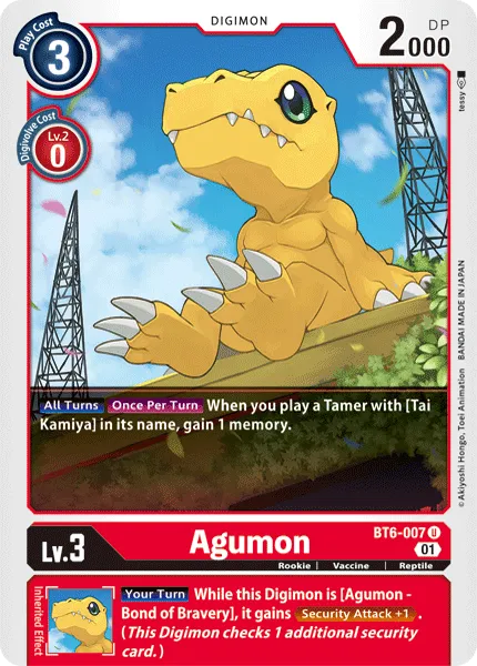 Agumon (BT6-007) card