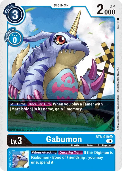 Gabumon (BT6-019) card
