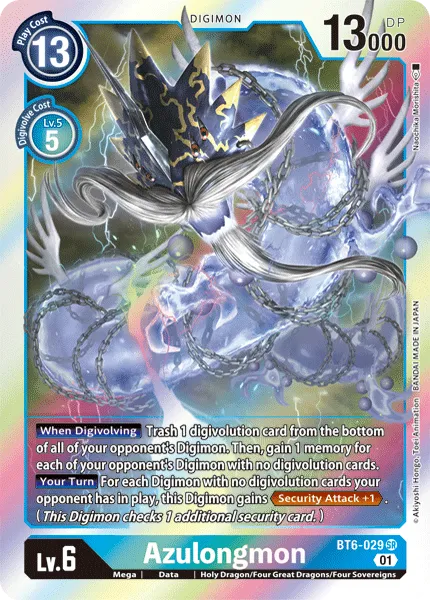 Azulongmon (BT6-029) card