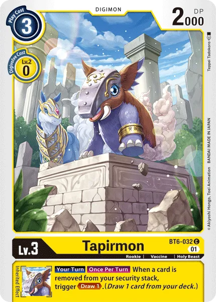 Tapirmon (BT6-032) card