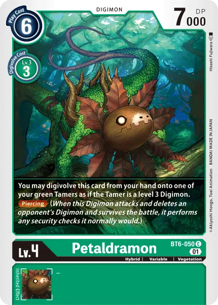 Petaldramon (BT6-050) card