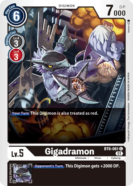 Gigadramon (BT6-061) card