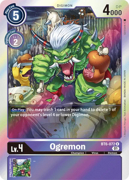 Ogremon (BT6-072) card