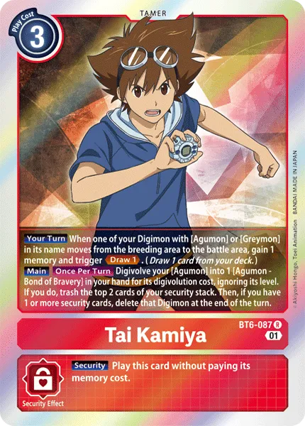 Tai Kamiya (BT6-087) card