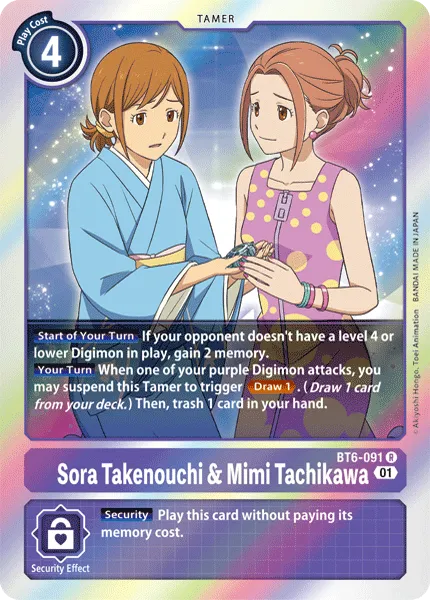 Sora Takenouchi & Mimi Tachikawa (BT6-091) card