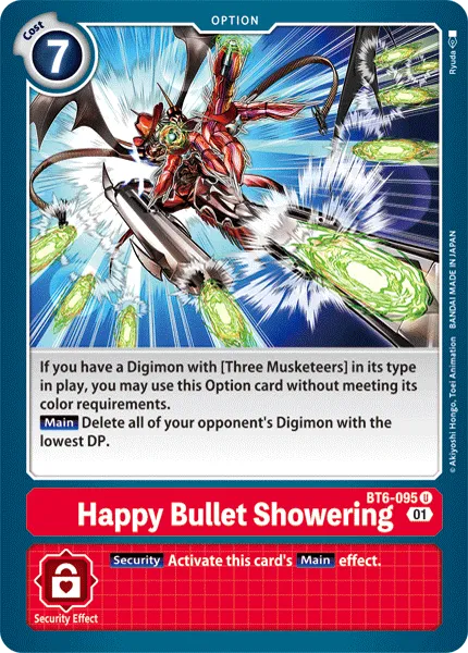 Happy Bullet Showering (BT6-095) card