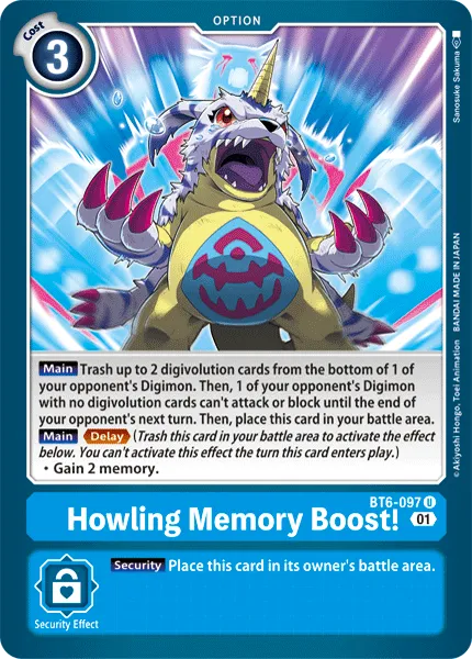 Howling Memory Boost! (BT6-097) card