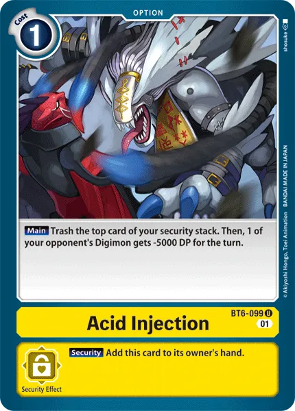 Acid Injection (BT6-099) card