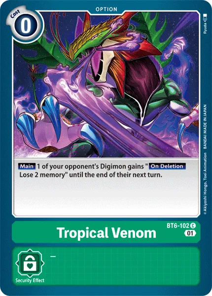 Tropical Venom (BT6-102) card