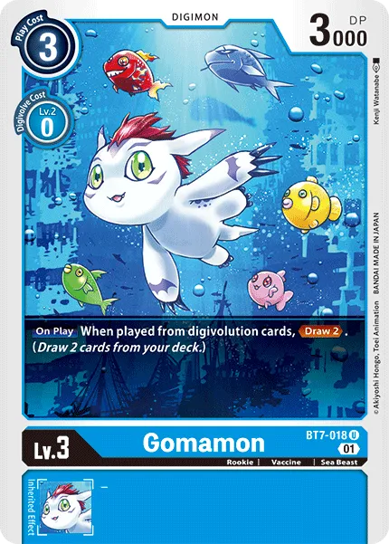 Gomamon (BT7-018) card