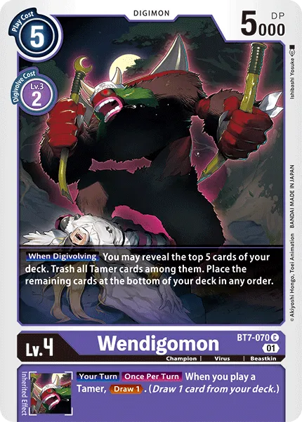 Wendigomon (BT7-070) card