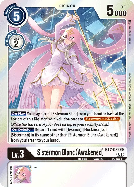 Sistermon Blanc (Awakened) (BT7-082) card