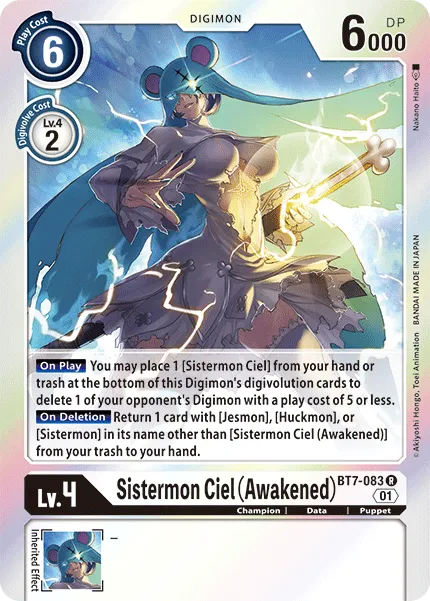 Sistermon Ciel (Awakened) (BT7-083) card