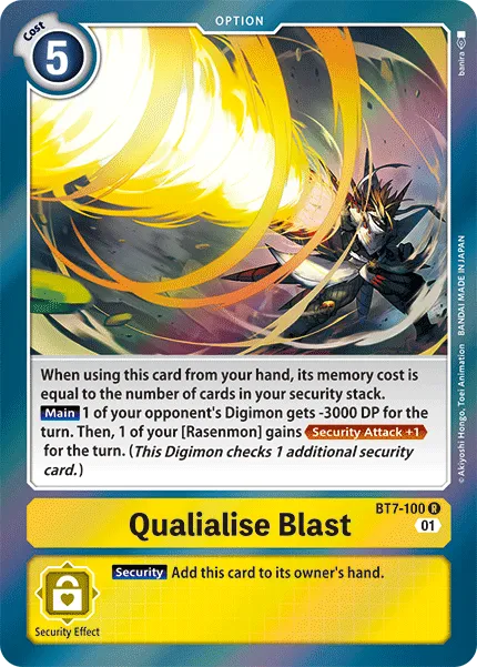 Qualialise Blast (BT7-100) card