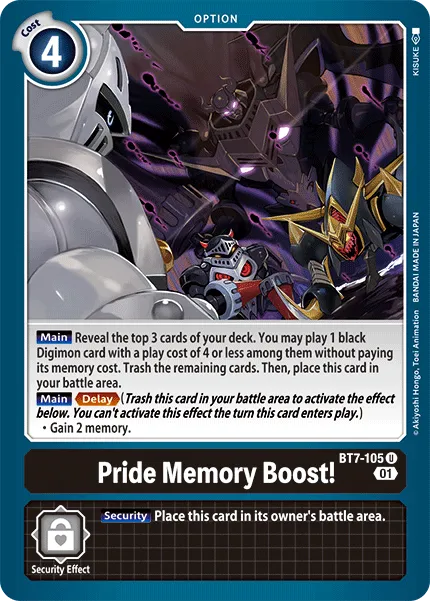 Pride Memory Boost! (BT7-105) card
