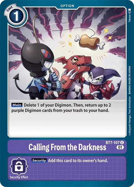 Calling From the Darkness (BT7-107) card