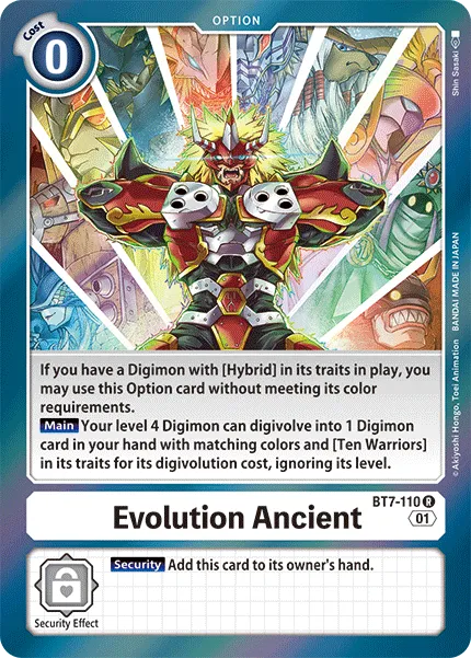 Evolution Ancient (BT7-110) card