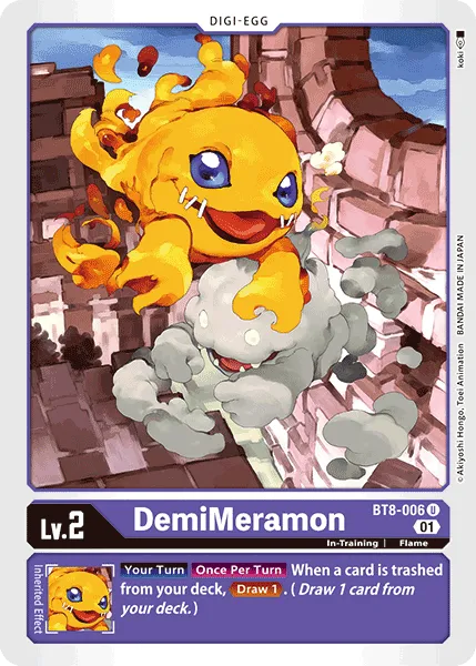 DemiMeramon (BT8-006) card