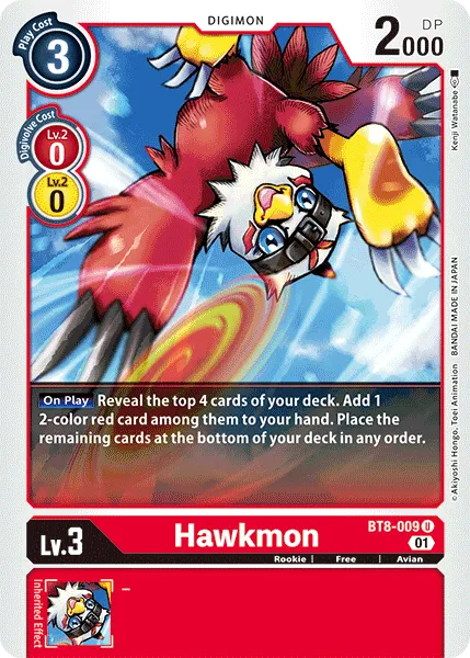 Hawkmon (BT8-009) card