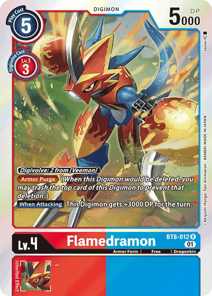 Flamedramon (BT8-012) card
