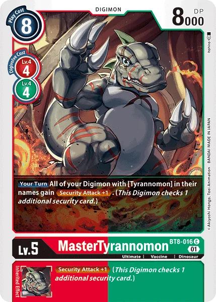 MasterTyrannomon (BT8-016) card