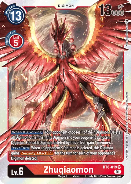 Zhuqiaomon (BT8-019) card