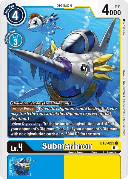 Submarimon (BT8-023) card