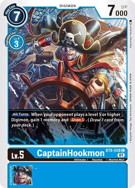 CaptainHookmon (BT8-028) card
