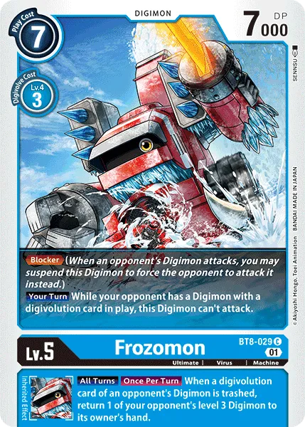 Frozomon (BT8-029) card