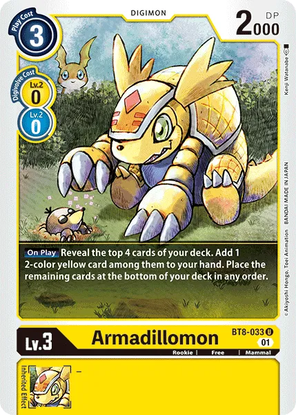 Armadillomon (BT8-033) card