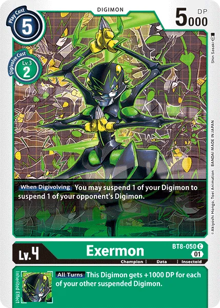Exermon (BT8-050) card