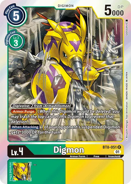 Digmon (BT8-051) card