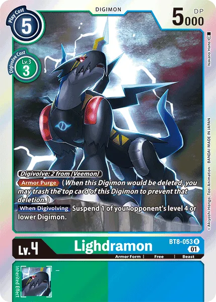 Lighdramon (BT8-053) card