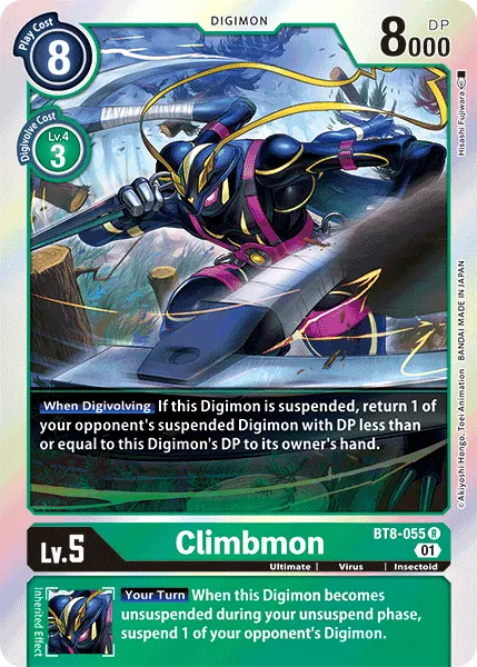 Climbmon (BT8-055) card