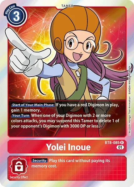 Yolei Inoue (BT8-085) card