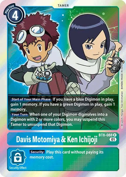 Davis Motomiya & Ken Ichijoji (BT8-088) card