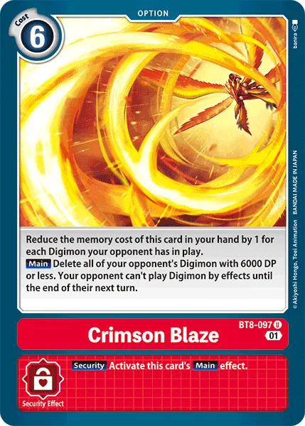 Crimson Blaze (BT8-097) card