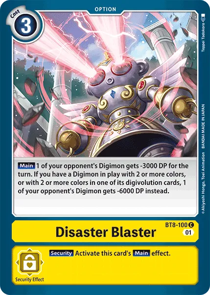 Disaster Blaster (BT8-100) card