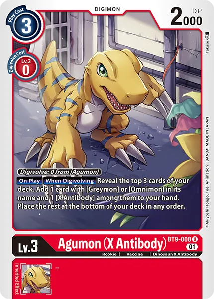 Agumon (X Antibody) (BT9-008) card