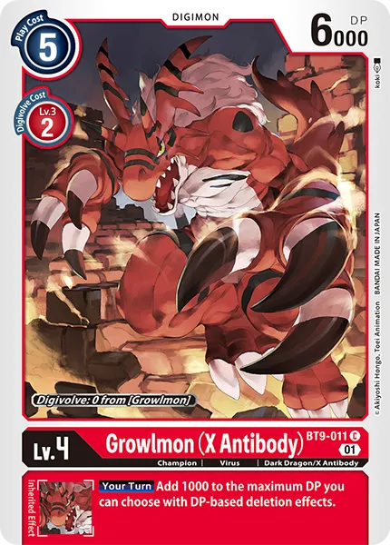 Growlmon (X Antibody) (BT9-011) card
