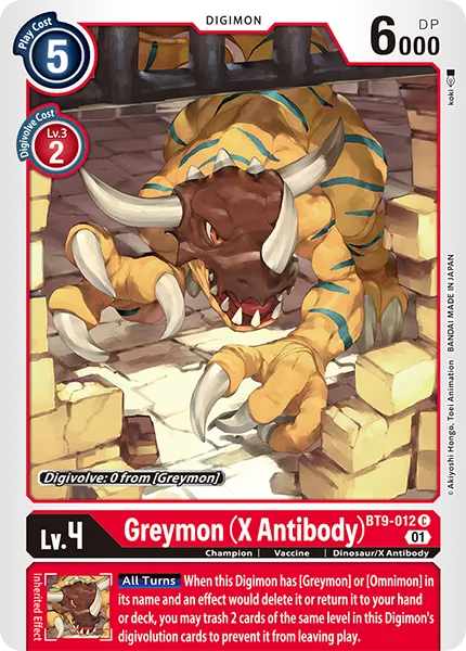 Greymon (X Antibody) (BT9-012) card