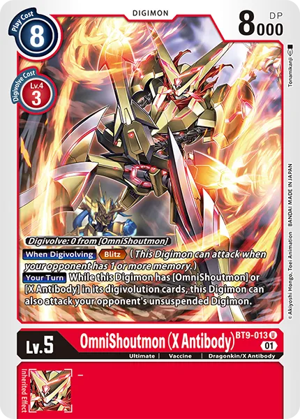 OmniShoutmon (X Antibody) (BT9-013) card