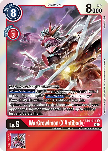 WarGrowlmon (X Antibody) (BT9-014) card