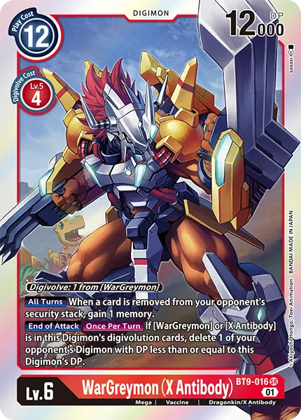 WarGreymon (X Antibody) (BT9-016) card