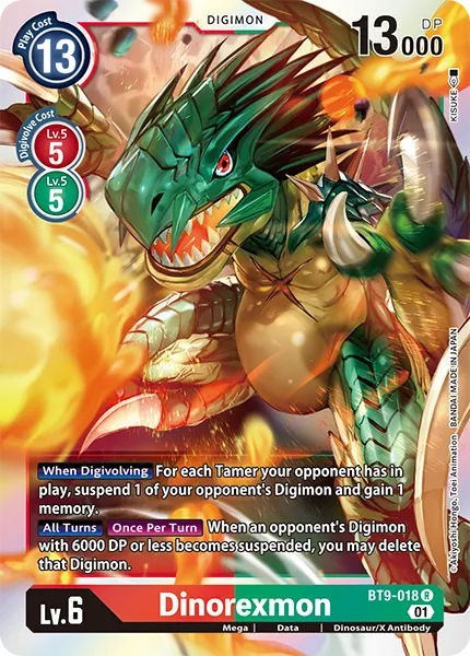 Dinorexmon (BT9-018) card