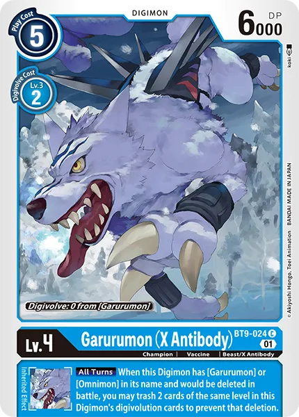 Garurumon (X Antibody) (BT9-024) card